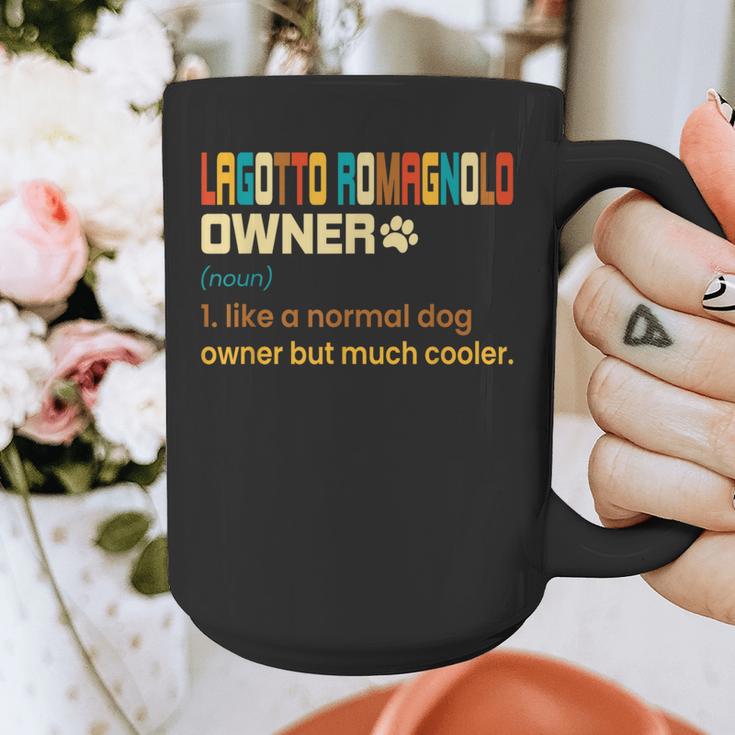 Lagotto Romagnolo Vintage Retro Dog Mom Dad Graphic Print Coffee Mug