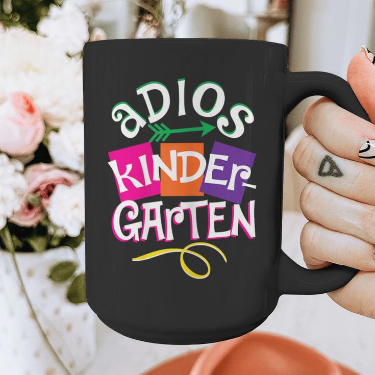 Last Day Of School Adios Kindergarten Graduation Kids Girls Graphic Print Coffee Mug