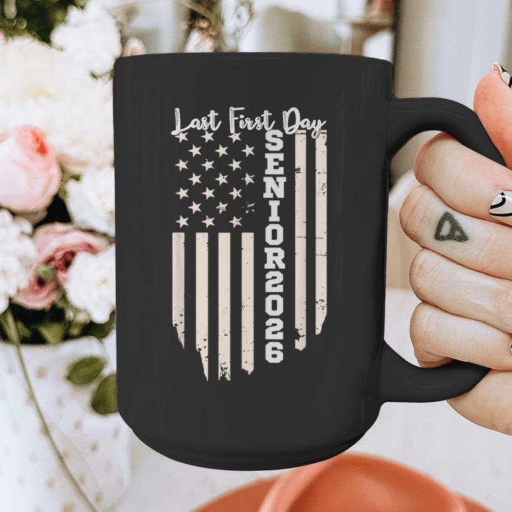 Last First Day Senior 2026 USA Flag Graduation Class Of 2026 Graphic Print Coffee Mug