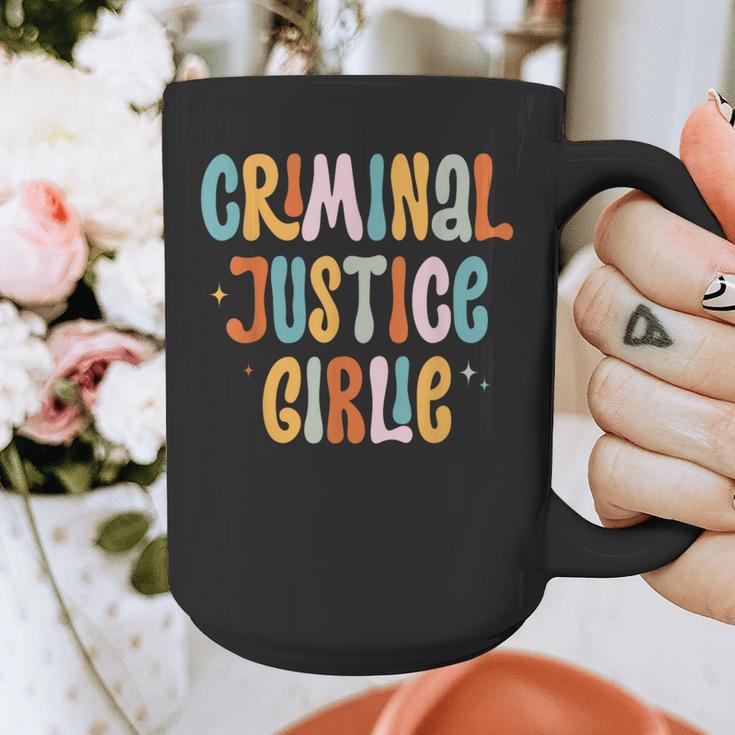 Lawyer True Crime Lover Addict Graduation Apparel Criminal Justice Girlie Major Degree Future Detective Graphic Print Coffee Mug