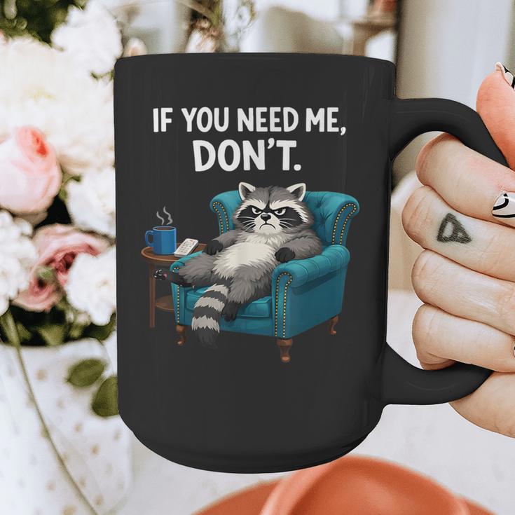 Lazy Raccoon Sarcastic Introvert Humor Japanese Animal Graphic Print Coffee Mug