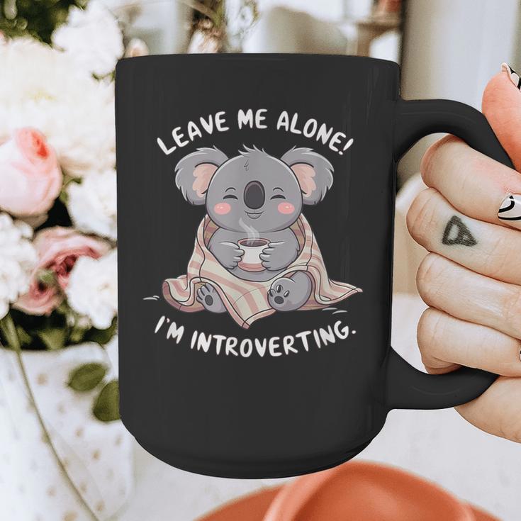 Leave Me Alone I'm Introverting Koala Introvert Graphic Print Coffee Mug Leave Me Alone I'm Introverting Koala Introvert Graphic Print Coffee Mug