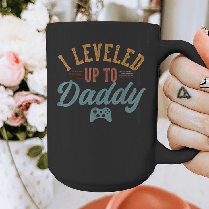 Leveled Up To Daddy Father To Be New Dad Graphic Print Coffee Mug Leveled Up To Daddy Father To Be New Dad Graphic Print Coffee Mug