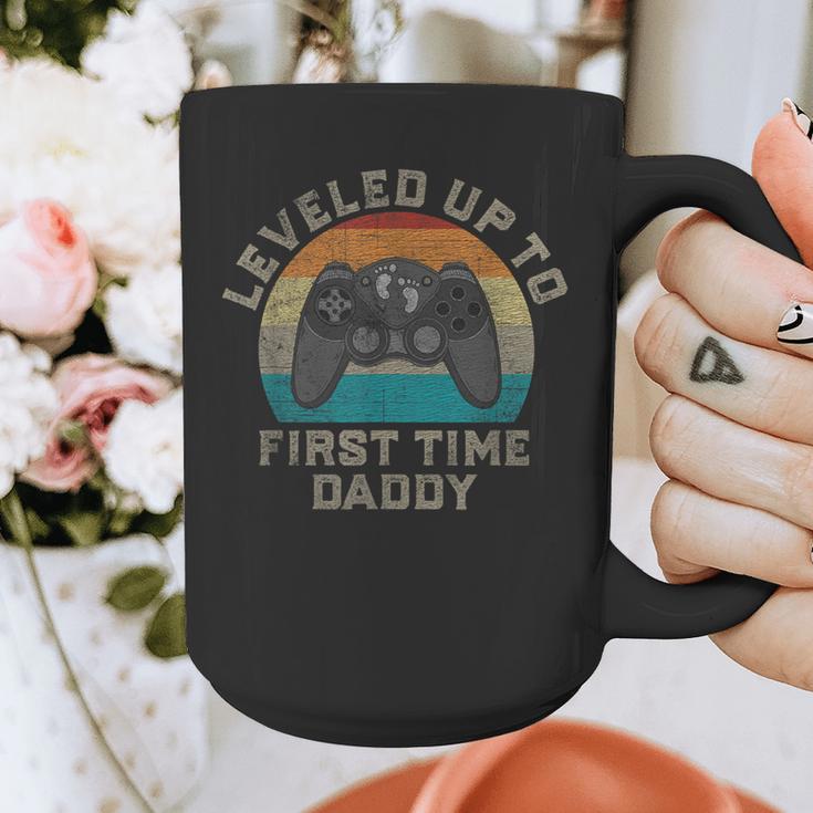 I Leveled Up To First Time Daddy Soon To Be Dad Graphic Print Coffee Mug
