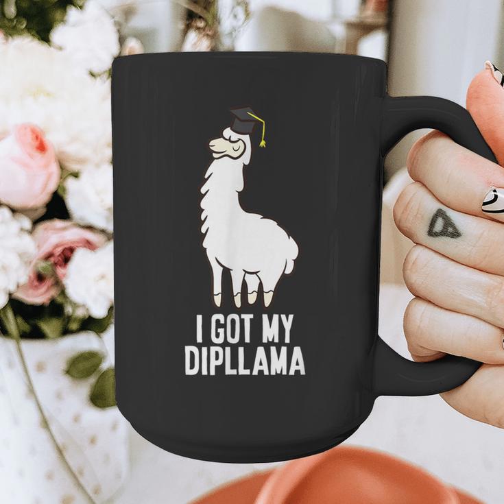 LLama Graduation I Got My Dipllama Cute Llama Graphic Print Coffee Mug