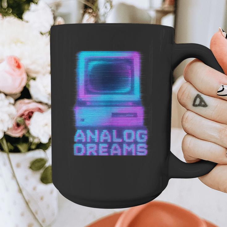 Lofi Reverie Analog Dreams Pixel 90s Desktop VHS Nostalgia Graphic Print Coffee Mug