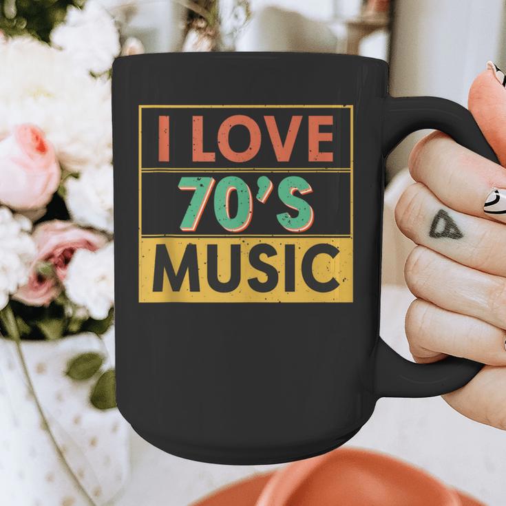 I Love 70's Music Retro Style Nostalgia Vibe 1970 70's Party Graphic Print Coffee Mug I Love 70's Music Retro Style Nostalgia Vibe 1970 70's Party Graphic Print Coffee Mug