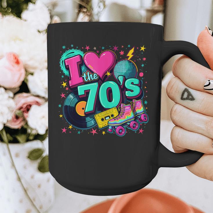 I Love The 70s Retro Cassette Roller Vinyl Disco Nostalgia Graphic Print Coffee Mug I Love The 70s Retro Cassette Roller Vinyl Disco Nostalgia Graphic Print Coffee Mug