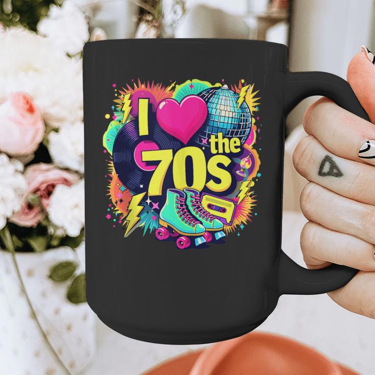 I Love The 70s Retro Cassette Roller Vinyl Nostalgia Vibes Graphic Print Coffee Mug I Love The 70s Retro Cassette Roller Vinyl Nostalgia Vibes Graphic Print Coffee Mug