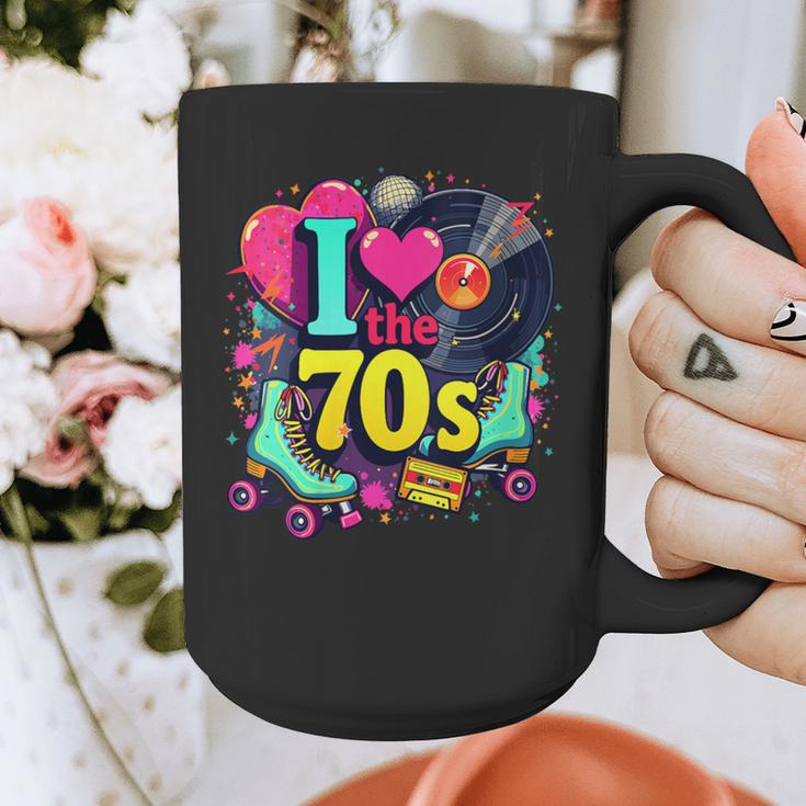 I Love The 70s Vintage Cassette Roller Vinyl Nostalgia 70s Graphic Print Coffee Mug I Love The 70s Vintage Cassette Roller Vinyl Nostalgia 70s Graphic Print Coffee Mug
