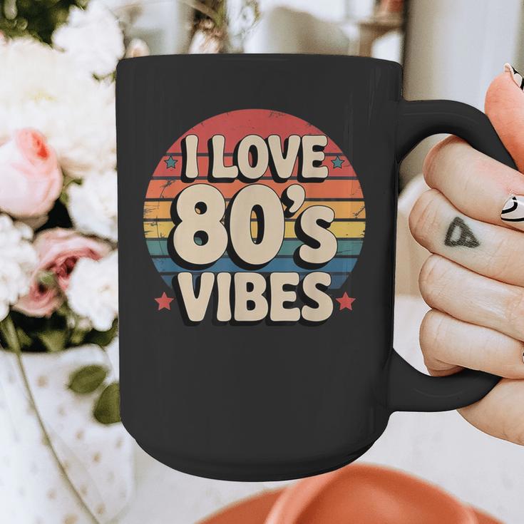 I Love 80’s Vibes Retro 80s Style Vintage Sunset Nostalgia Graphic Print Coffee Mug