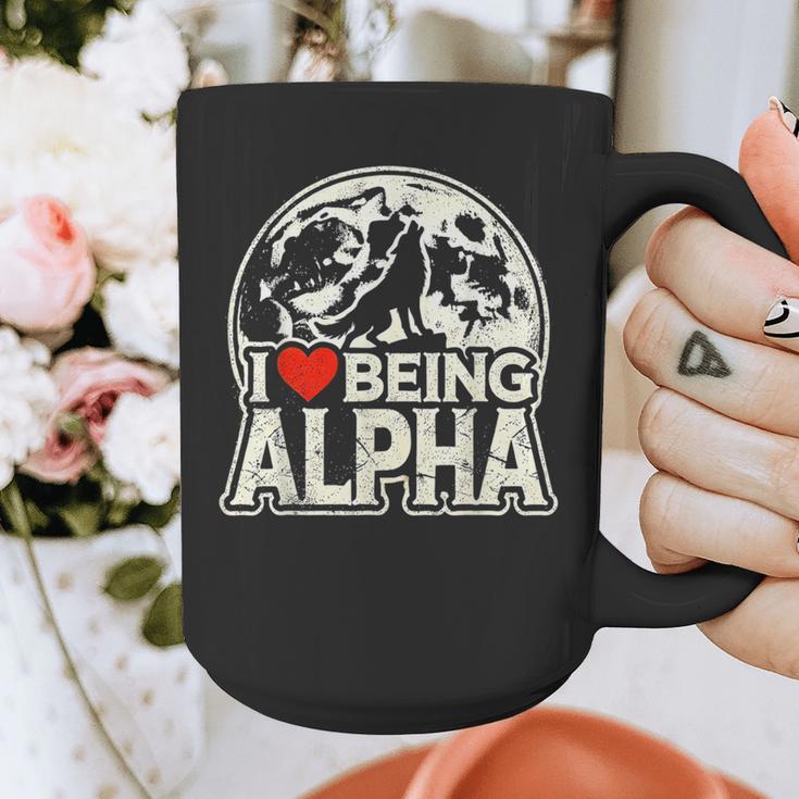 I Love Being Alpha Moonlit Wolf Meme Alpha Introvert Graphic Print Coffee Mug I Love Being Alpha Moonlit Wolf Meme Alpha Introvert Graphic Print Coffee Mug