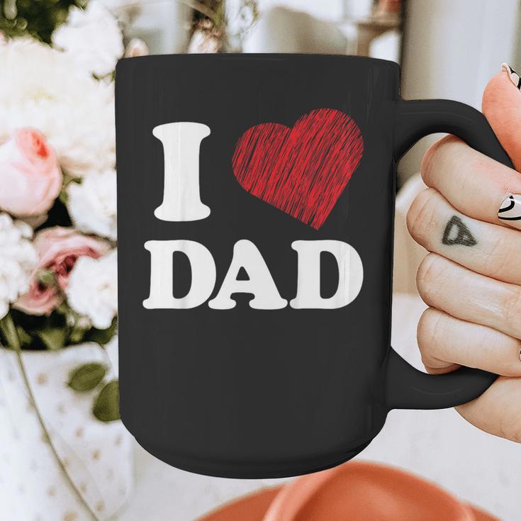 I Love Dad Graphic Print Coffee Mug