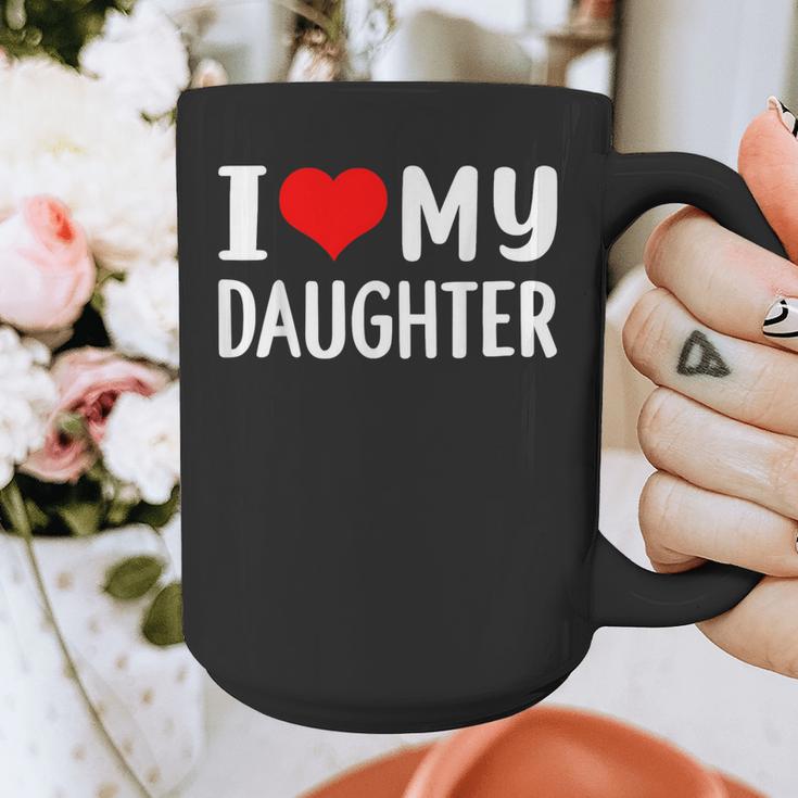 I Love My Daughter Fathers Day For Dad Graphic Print Coffee Mug