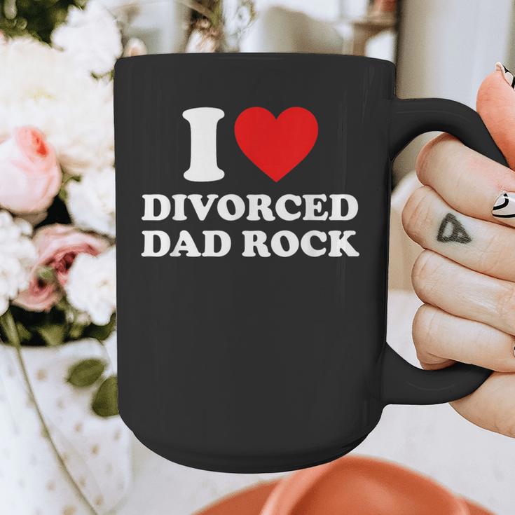 I Love Divorced Dad Rock Joke Graphic Print Coffee Mug