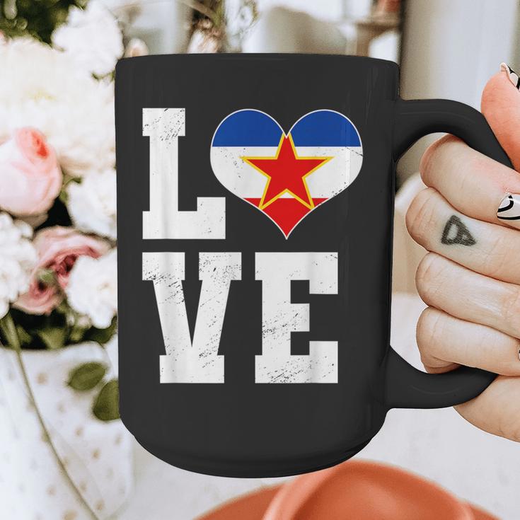 Love Yugoslavia Proud Yugoslav Nostalgia Graphic Print Coffee Mug
