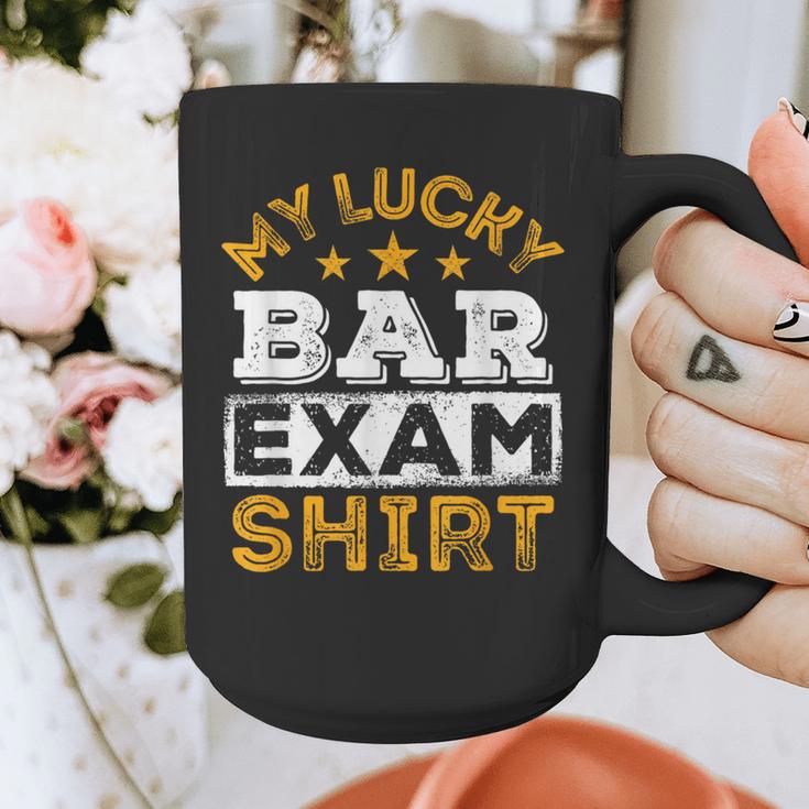 My Lucky Bar Exam Shirt Lawyer Law School Graduation Graphic Print Coffee Mug