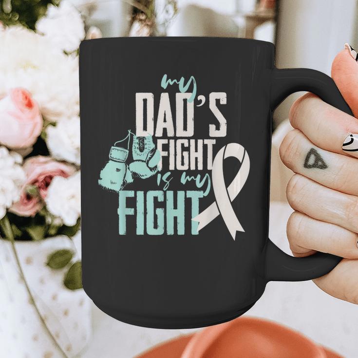 Lung Cancer Dad Ribbon Graphic Print Coffee Mug