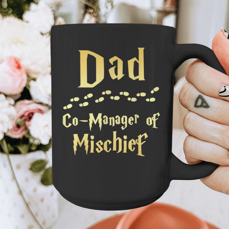 Magical Dad Manager Of Mischief Birthday Family Matching Graphic Print Coffee Mug