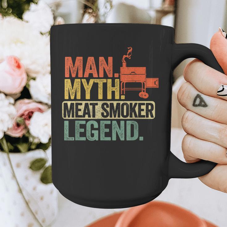 Man Myth Meat Smoker Legend Dad Grillfather BBQ Meat Smoking Graphic Print Coffee Mug