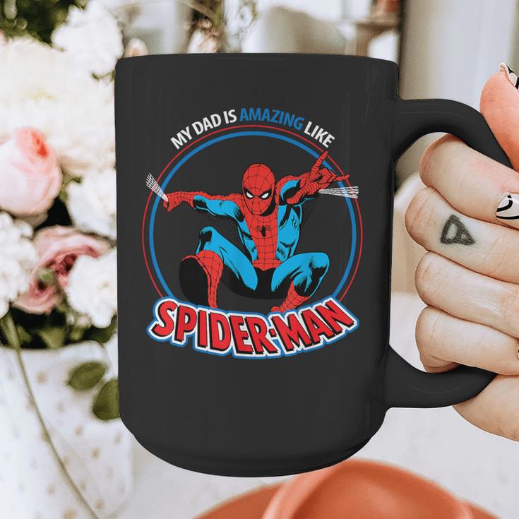 Marvel Dad Is Amazing Like Spider-Man Father's Day Graphic Print Coffee Mug