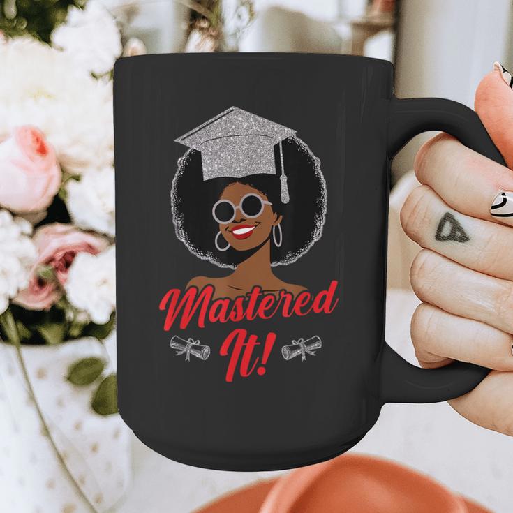 Master Degree Graduation Gifts Black Girl Graphic Print Coffee Mug