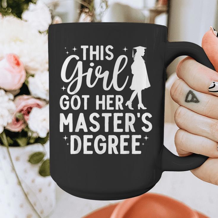 Masters Degree Art For Women Girls Masters Degree Graduation Graphic Print Coffee Mug