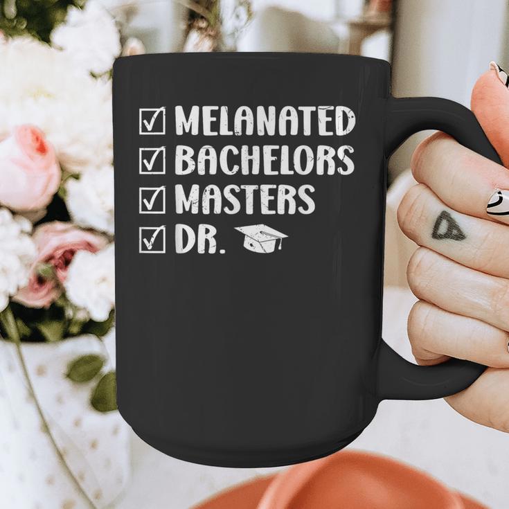 MELANATED BACHELORS MASTERS DR Doctor Graduation Graphic Print Coffee Mug