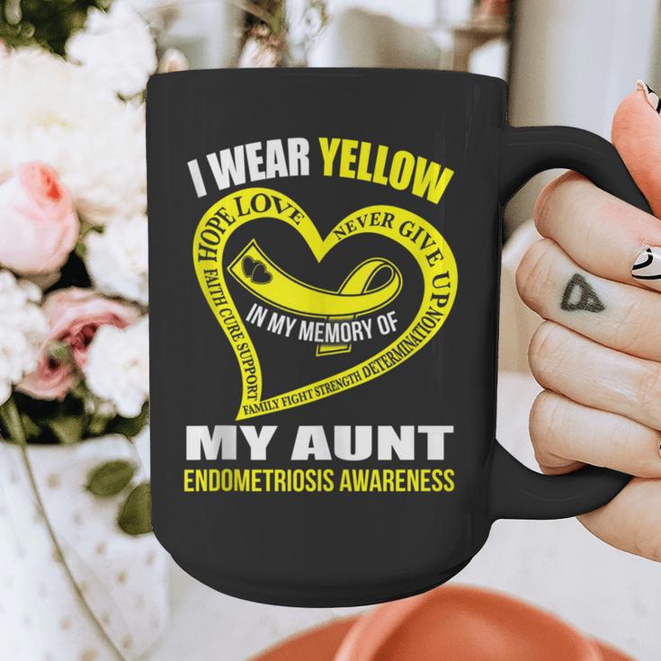 In My Memory Of My Aunt ENDOMETRIOSIS AWARENESS Graphic Print Coffee Mug In My Memory Of My Aunt ENDOMETRIOSIS AWARENESS Graphic Print Coffee Mug