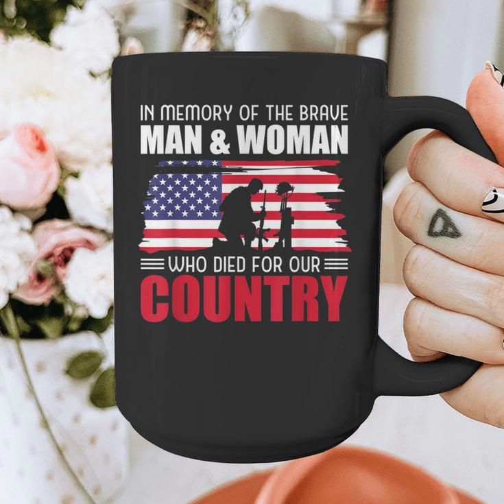 In Memory Of The Brave Man & Woman Memorial Day Graphic Print Coffee Mug