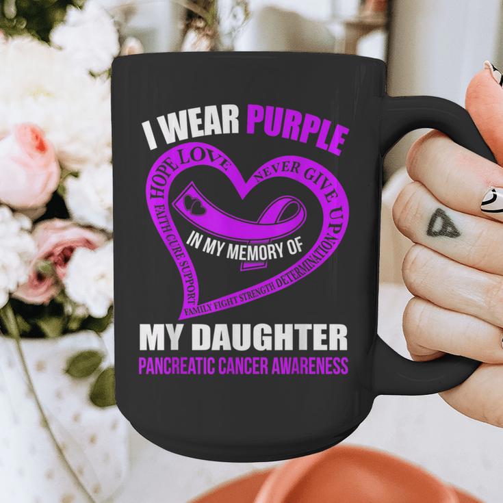 In My Memory Of My Daughter PANCREATIC CANCER AWARENESS Graphic Print Coffee Mug In My Memory Of My Daughter PANCREATIC CANCER AWARENESS Graphic Print Coffee Mug