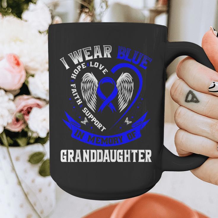In Memory Of Granddaughter Colon Cancer Awareness Shirts Graphic Print Coffee Mug In Memory Of Granddaughter Colon Cancer Awareness Shirts Graphic Print Coffee Mug