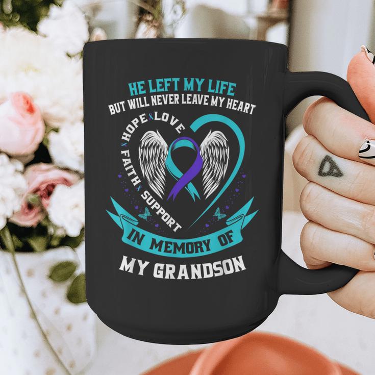 In Memory Of My Grandson Suicide Awareness Loss Of Loved One Graphic Print Coffee Mug