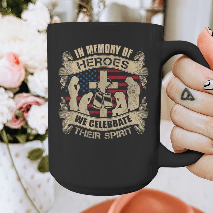 IN MEMORY OF HEROES WE CELEBRATE THEIR SPIRIT Graphic Print Coffee Mug