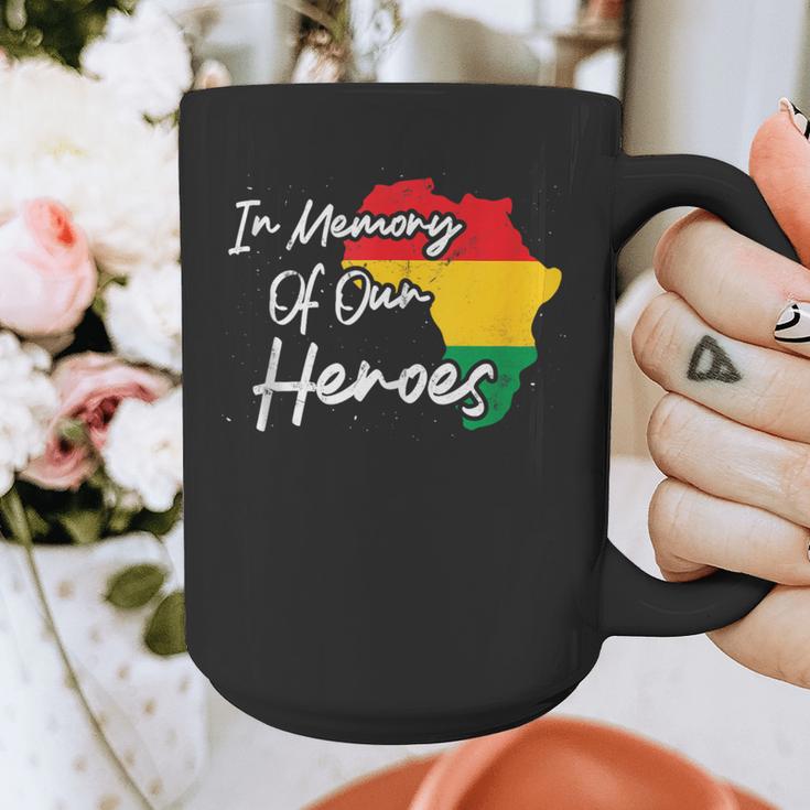 In Memory Of Our Heroes Pride Juneteenth Graphic Print Coffee Mug