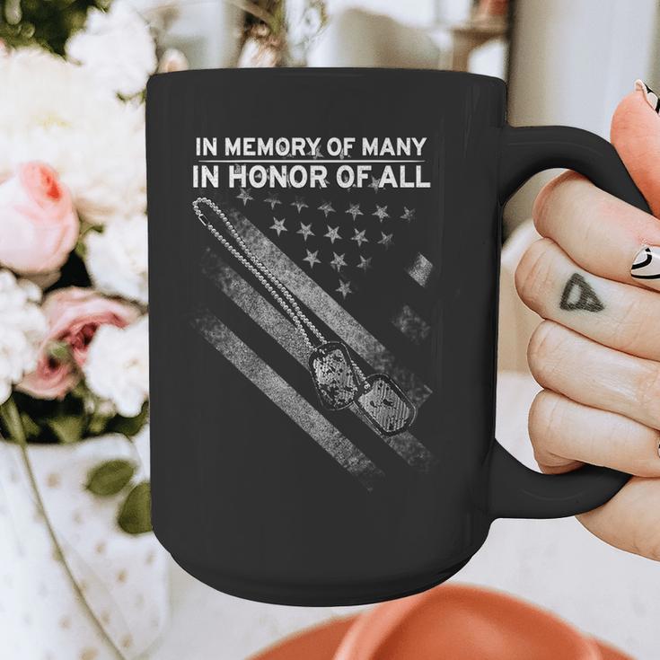 In Memory Of Many In Honor Of All On Back Graphic Print Coffee Mug In Memory Of Many In Honor Of All On Back Graphic Print Coffee Mug