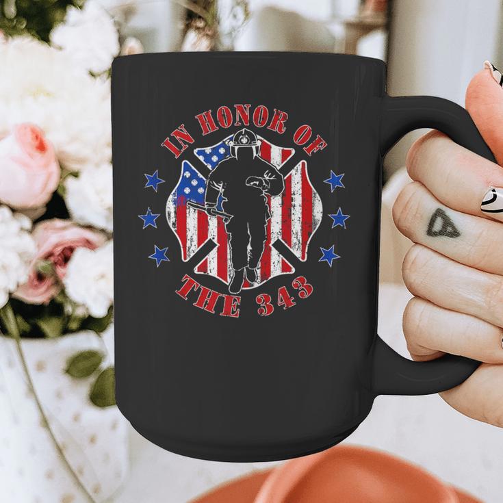 In Memory And Honor We Will Never Forget 343 Firefighter Graphic Print Coffee Mug