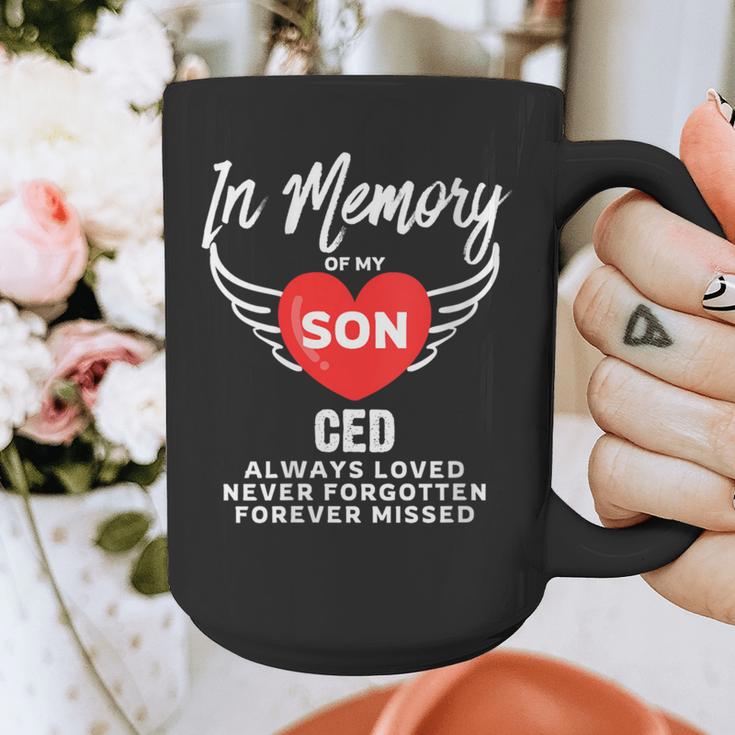 In Memory Of Son Ced Customized Personalized Memorial Graphic Print Coffee Mug In Memory Of Son Ced Customized Personalized Memorial Graphic Print Coffee Mug
