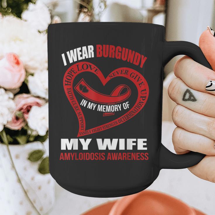 In My Memory Of My Wife AMYLOIDOSIS AWARENESS Graphic Print Coffee Mug In My Memory Of My Wife AMYLOIDOSIS AWARENESS Graphic Print Coffee Mug