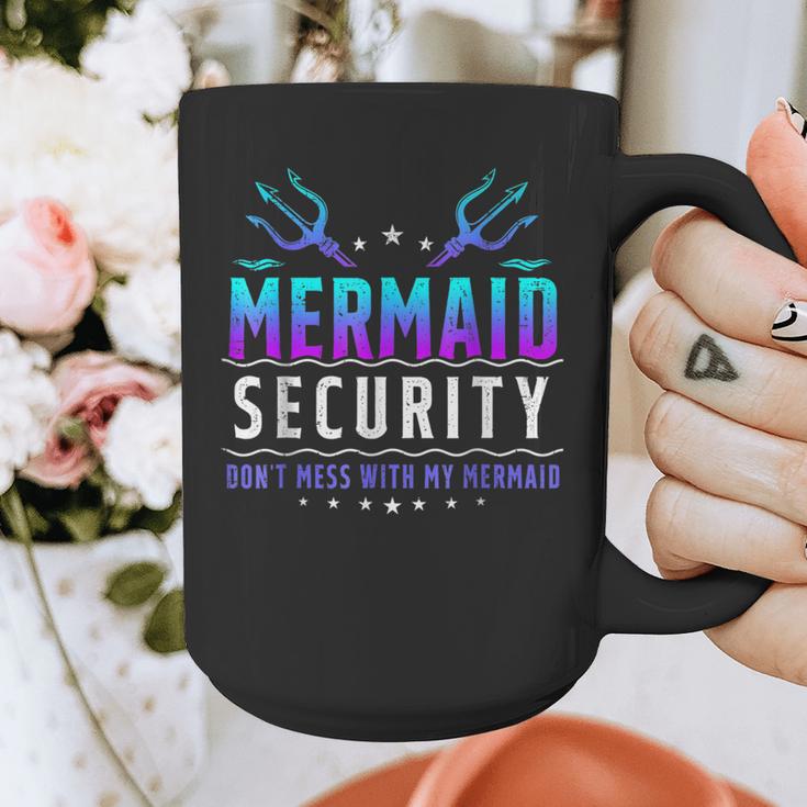 Mermaid Security Don't Mess With My Mermaid Merman Mer Dad Graphic Print Coffee Mug Mermaid Security Don't Mess With My Mermaid Merman Mer Dad Graphic Print Coffee Mug
