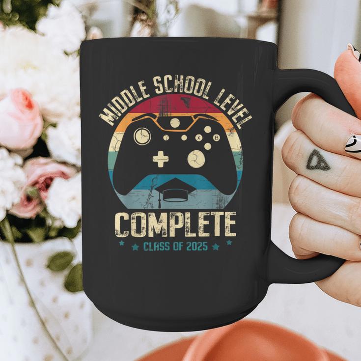 Middle School Level Complete Gamer Class Of 2025 Graduation Graphic Print Coffee Mug