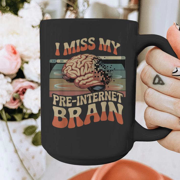I Miss My Pre-Internet Brain Digital Nostalgia Retro Graphic Print Coffee Mug I Miss My Pre-Internet Brain Digital Nostalgia Retro Graphic Print Coffee Mug