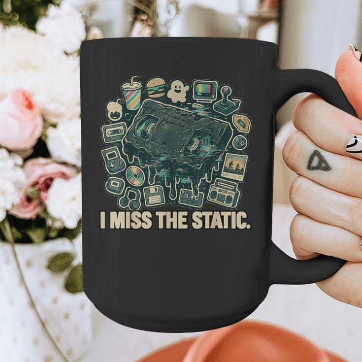 I Miss The Static Retro VHS Nostalgia Art Graphic Print Coffee Mug I Miss The Static Retro VHS Nostalgia Art Graphic Print Coffee Mug