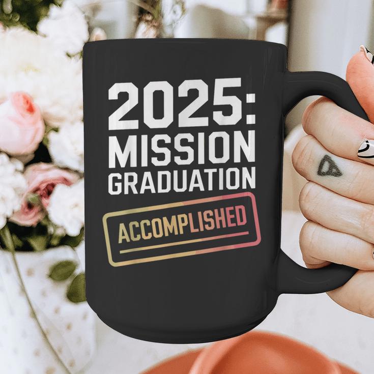 Mission Graduation Accomplished For Class Of 2025 Graphic Print Coffee Mug