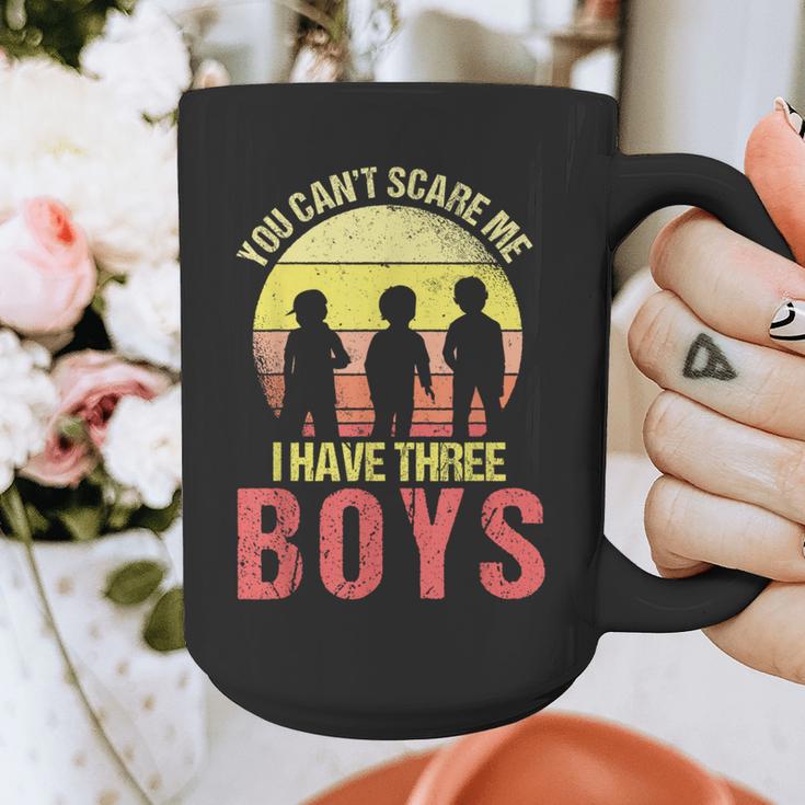 Mom Of 3 Boys Dad I Have Three Boys Dad Of 3 Boys Mom Of 3 Graphic Print Coffee Mug