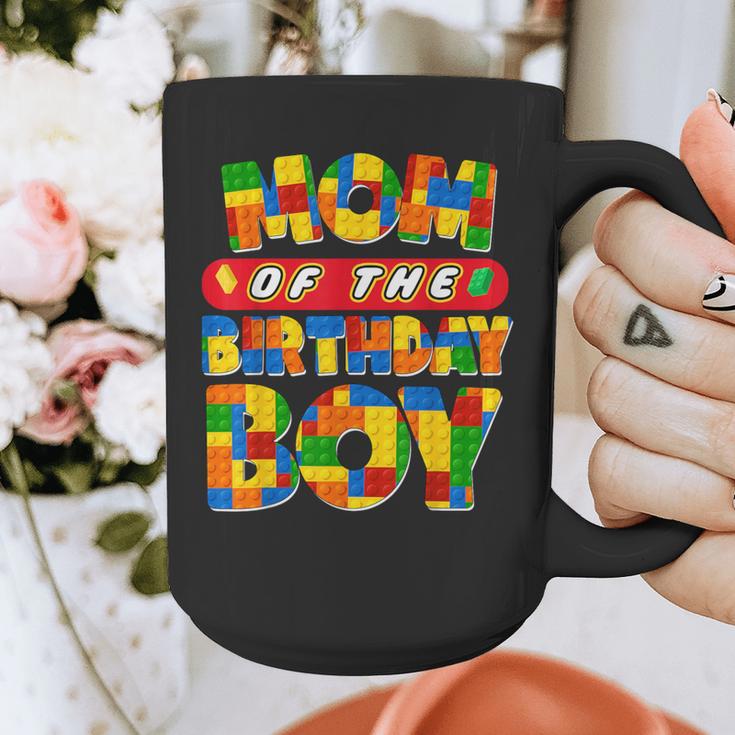 Mom And Dad Birthday Boy Building Bricks Family Party Decor Graphic Print Coffee Mug