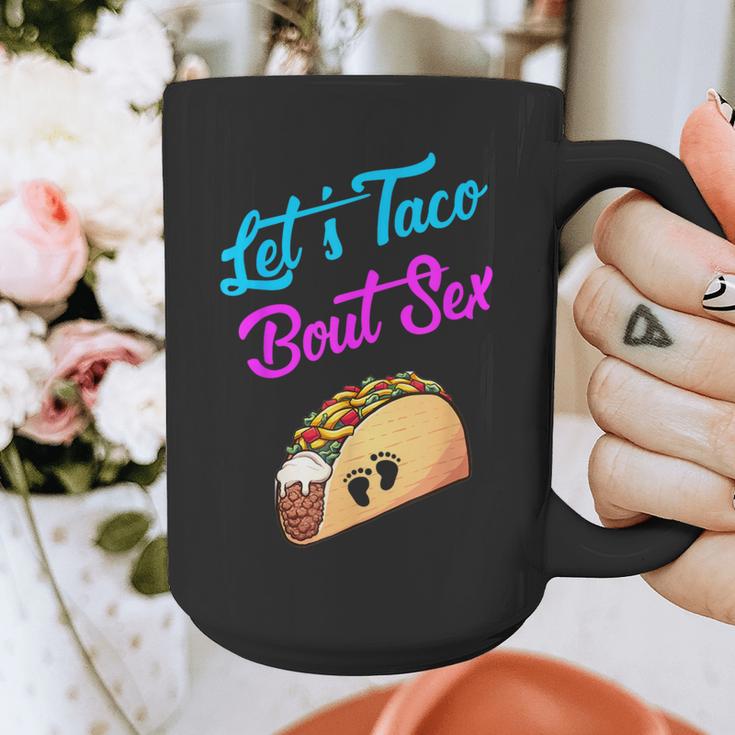 Mom Dad Let's Taco Bout Sex Gender Reveal Party Graphic Print Coffee Mug