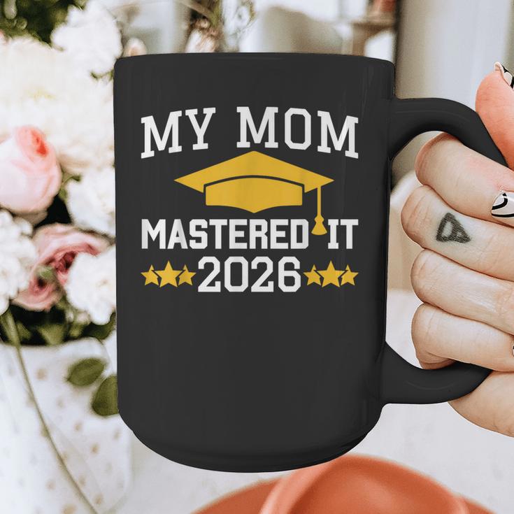My Mom Mastered It Class Of 2026 Family Masters Graduation Graphic Print Coffee Mug