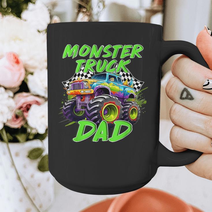 Monster Truck Dad Family Matching Birthday Party Fathers Day Graphic Print Coffee Mug