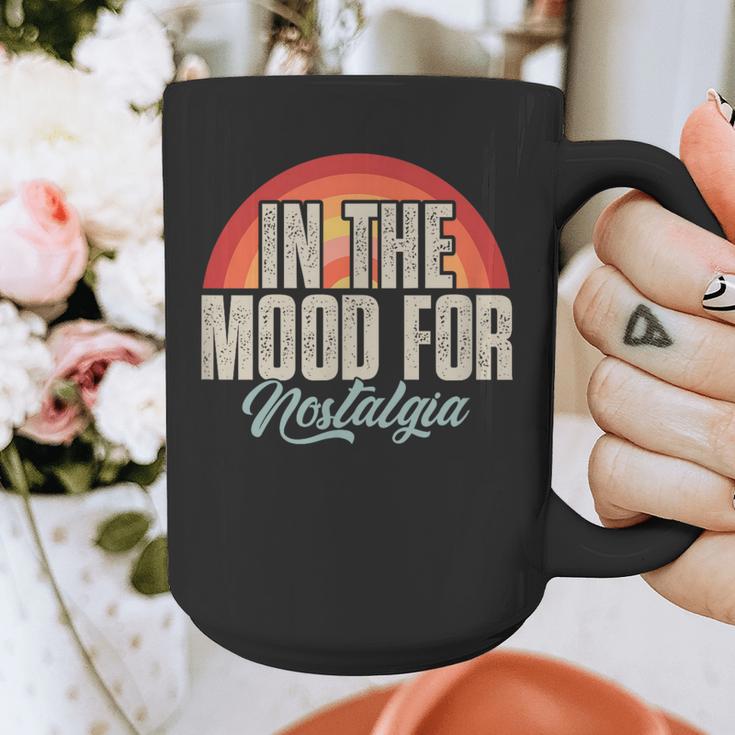 In The Mood For Nostalgia Vintage 80s 90s Retro Graphic Print Coffee Mug